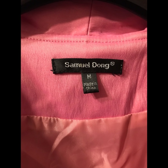 Samuel Dong Floral neck design Spring Coat Size M - Picture 8 of 9